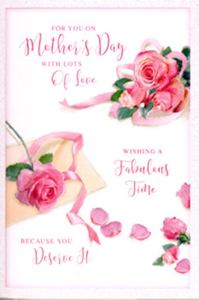 The image shows a refined Mother's Day card whose entire surface is transformed into a gentle floral tableau, reminiscent of a bespoke bouquet created by an experienced florist. In the foreground, a cluster of fully open pink roses forms the focal point, each bloom layered with delicate, overlapping petals that transition from a creamy base to richer pink edges. The roses look so realistic that you can almost imagine their soft fragrance drifting through a living room in West Harrow on a sunny Sunday morning. Around the main cluster, smaller roseheads and loose petals are scattered in a seemingly casual but carefully considered pattern, like confetti falling after a family celebration. Some petals rest alone, others overlap slightly, their subtle shadows creating depth and a sense of three-dimensionality on the flat card. The background is a clean, soft white that enhances the brightness of the pinks and makes every petal stand out, while still maintaining a calm, uncluttered feel. Flowing hand-lettered script curves gracefully across the design, spelling out a loving Mother's Day message that weaves between the roses, echoing the natural lines of stems and leaves without ever actually depicting them. The typography feels personal and heartfelt, as though written by someone pausing between arranging real bouquets nearby in West Harrow. Gentle, even lighting falls across the scene, with no harsh contrasts-only a warm glow that hints at early spring daylight filtering through a window. This card image captures the essence of giving fresh roses: respect, tenderness and gratitude, expressed through colour, composition and carefully balanced floral artistry.
